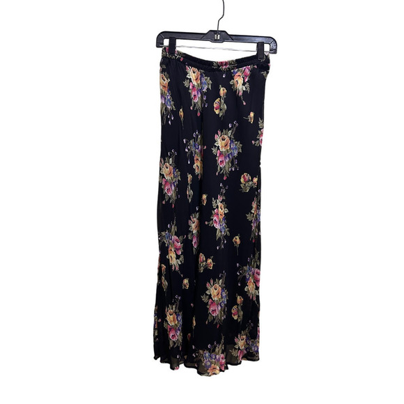 Styleworks Maxi 90's Retro Skirt M Rayon Lined Floral Grunge Cottage Whimsygoth - Picture 1 of 6